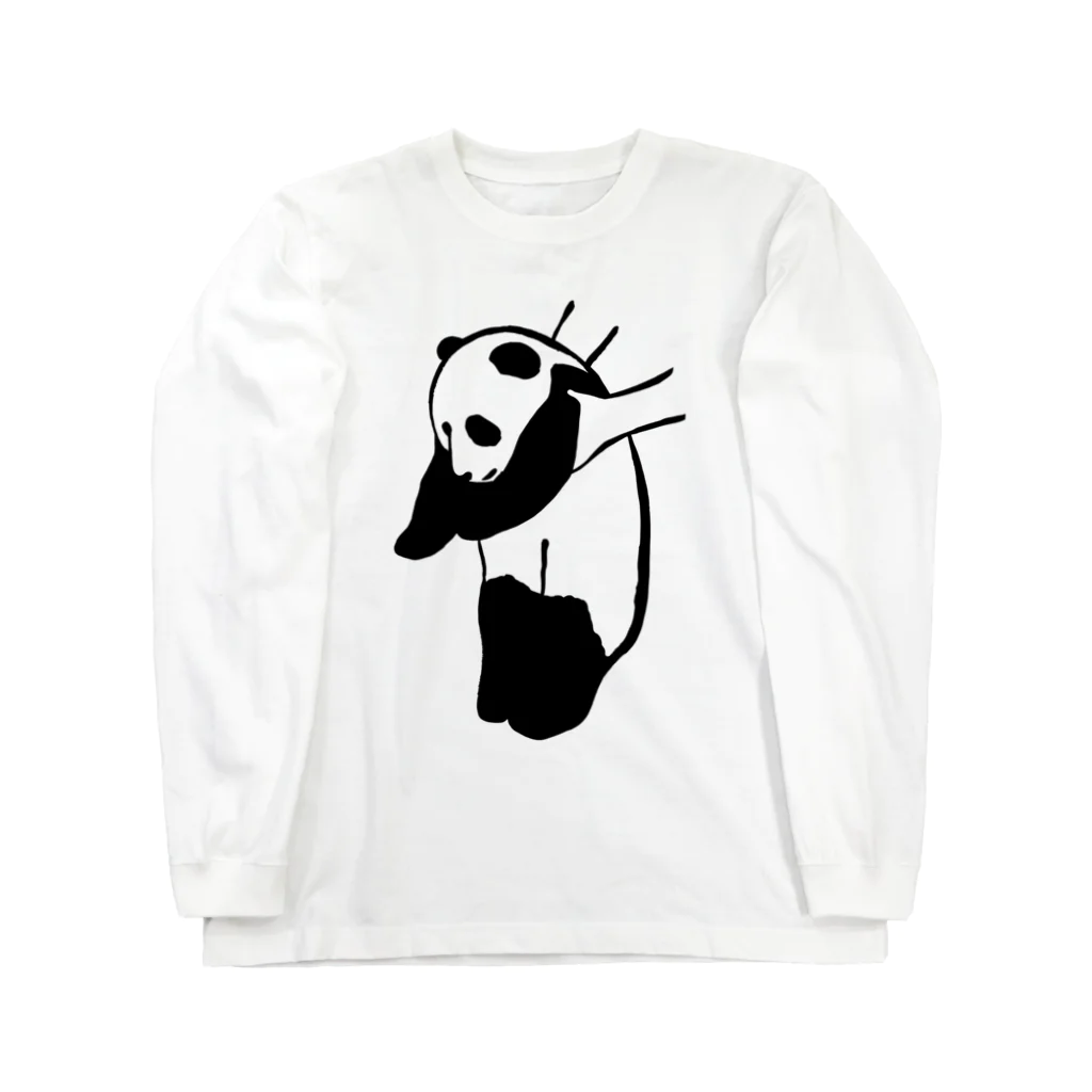 nicoの持ち上げられたパンダ Long Sleeve T-Shirt