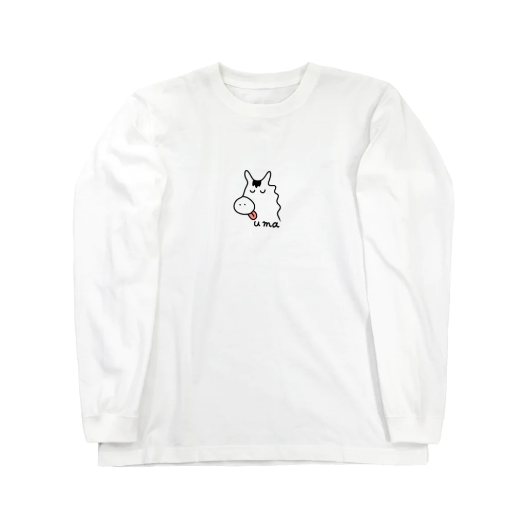 七転びおやきの舌ペロ馬 Long Sleeve T-Shirt