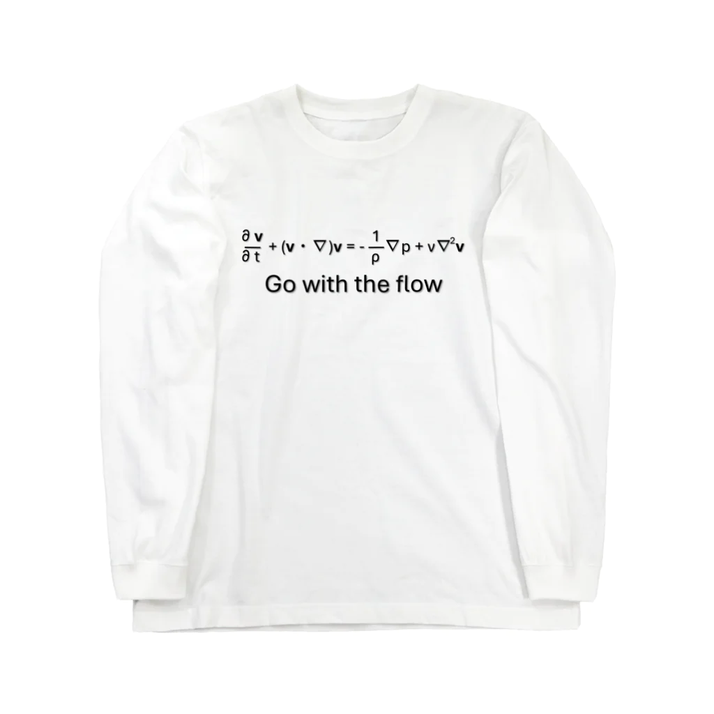 Silvervine PsychedeliqueのNavier-Stokes方程式：フローに身を任せて ロングスリーブTシャツ