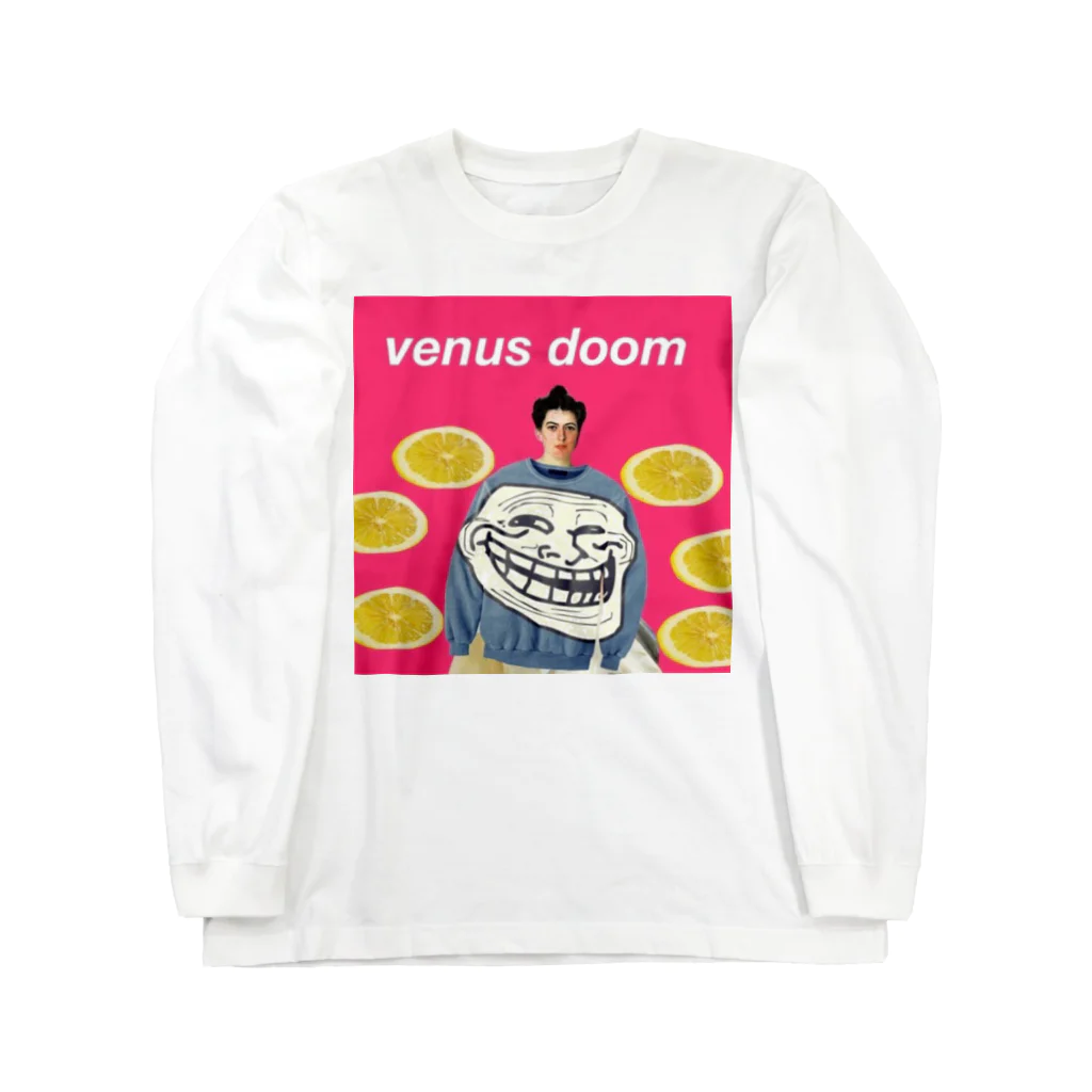 🧡💚💜 Romantic death 💜💚🧡の🌙 venus  doom 🌙 ロングスリーブTシャツ