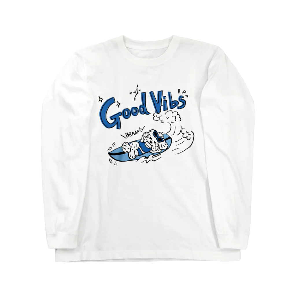 WON CHANCE ワンチャンスのマルチーズ君Good Vibs（ちぎらはるな） Long Sleeve T-Shirt