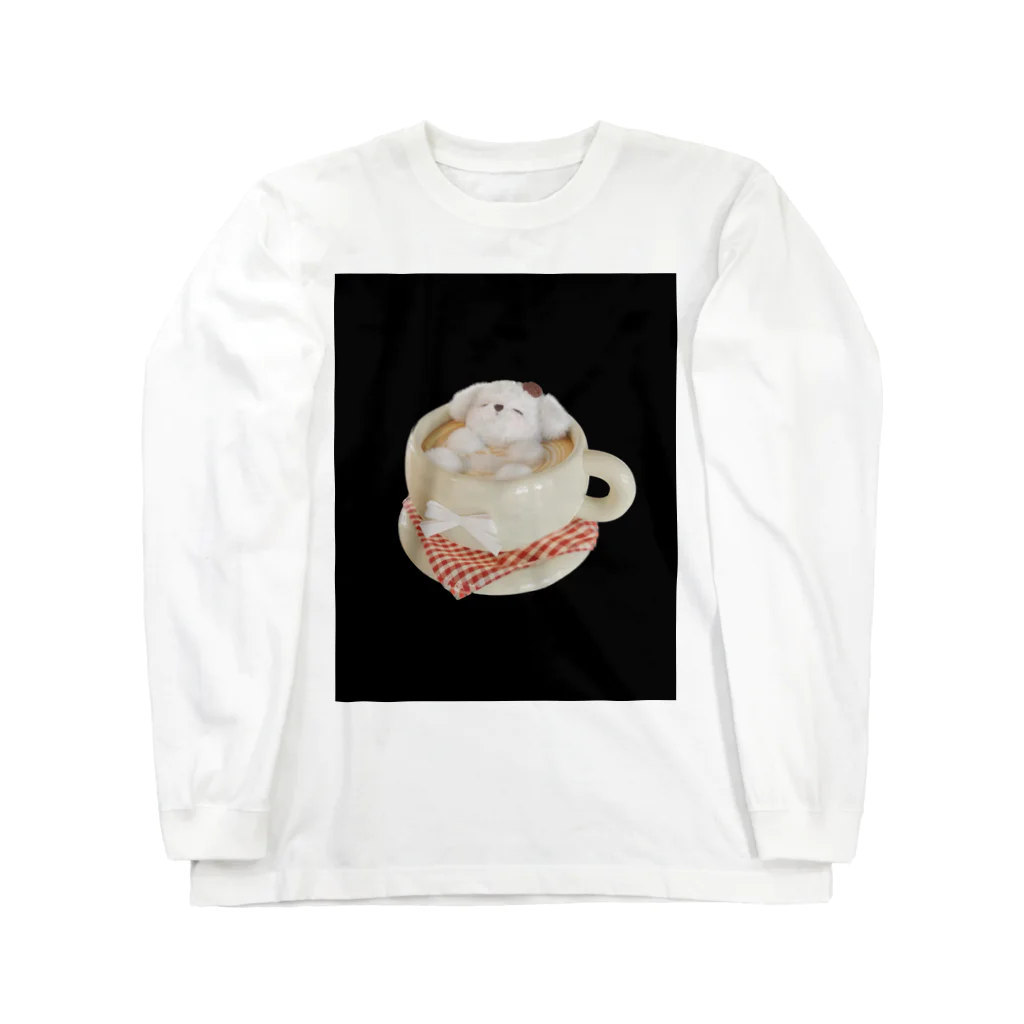 みにゆん　ねこのBathing puppy Long Sleeve T-Shirt