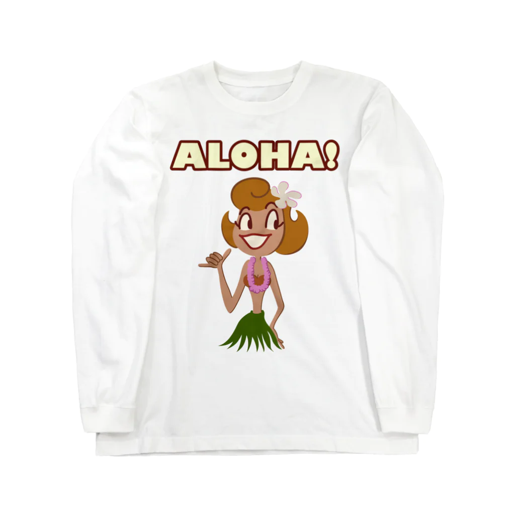 PPBOBBY13のALOHA Hula Girl Long Sleeve T-Shirt