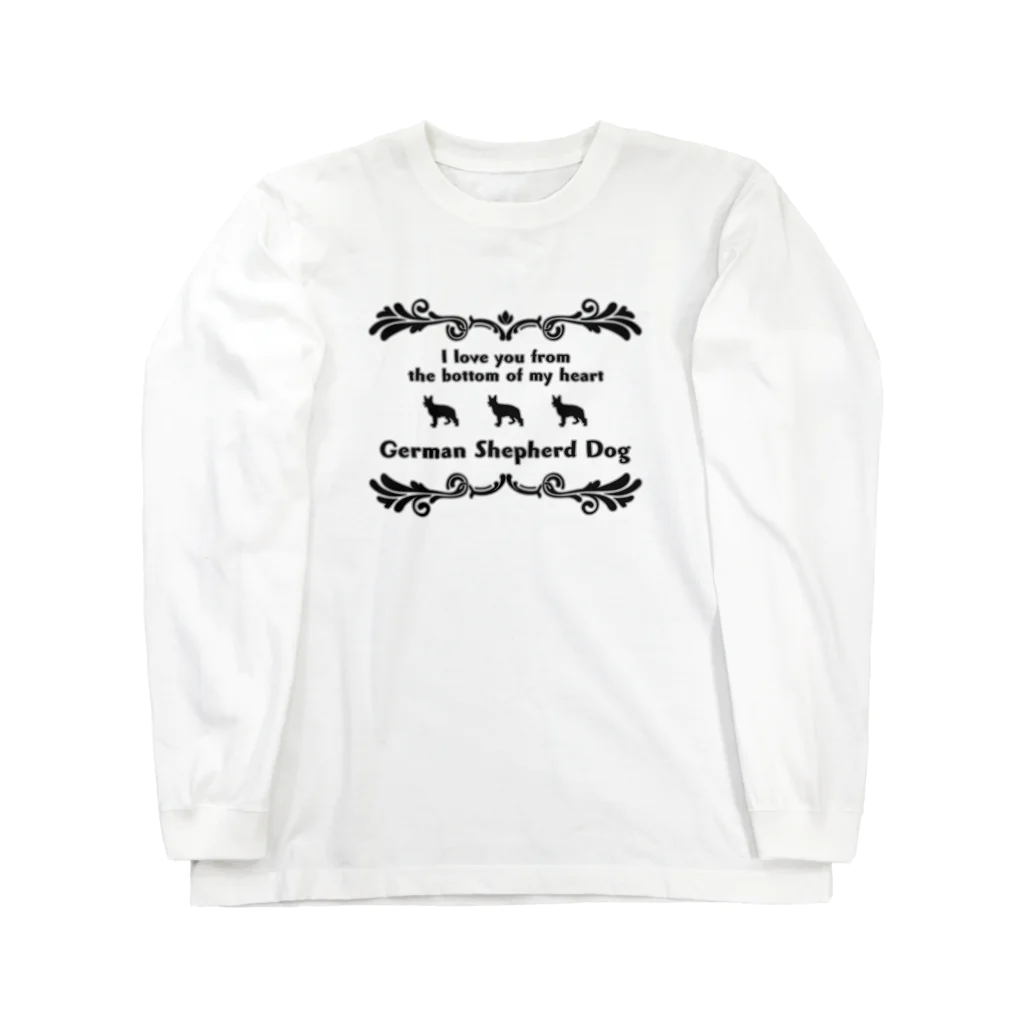 onehappinessのジャーマンシェパードドッグ　wing　onehappiness Long Sleeve T-Shirt