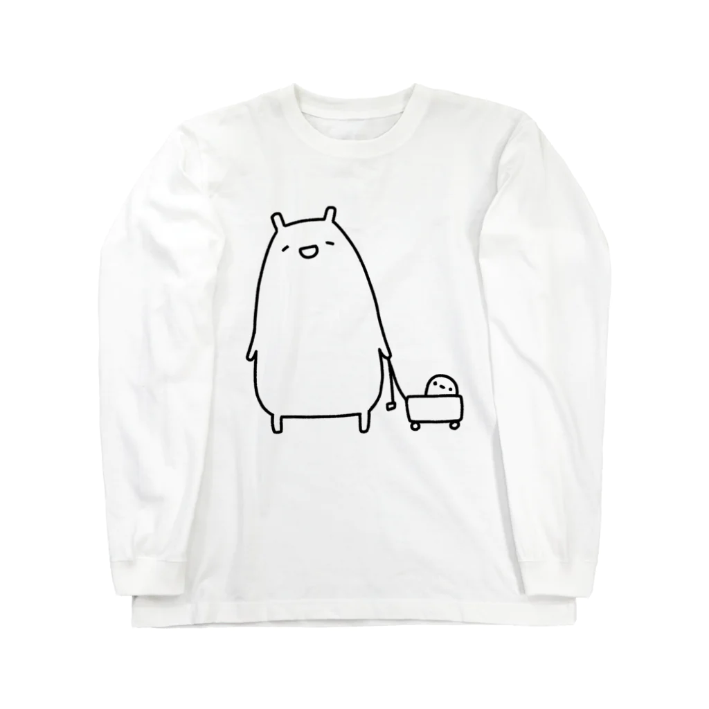 うさやのお散歩をするかわいいねこ Long Sleeve T-Shirt