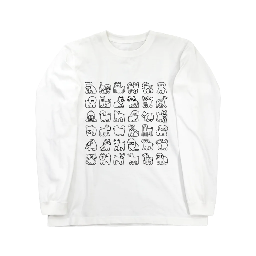 サタケシュンスケ｜イラストレーターのわんこ Long Sleeve T-Shirt