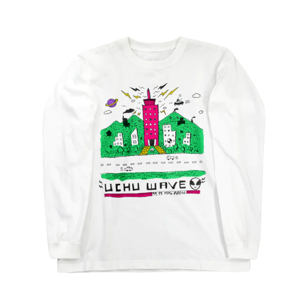 地球マルヲのUCHU WAVE Long Sleeve T-Shirt