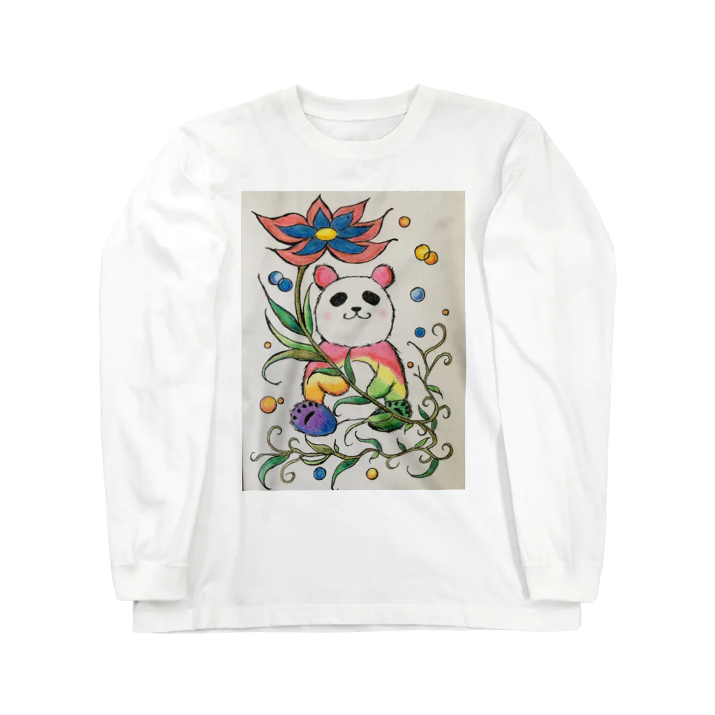 suuのカラフルパンダ Long Sleeve T-Shirt