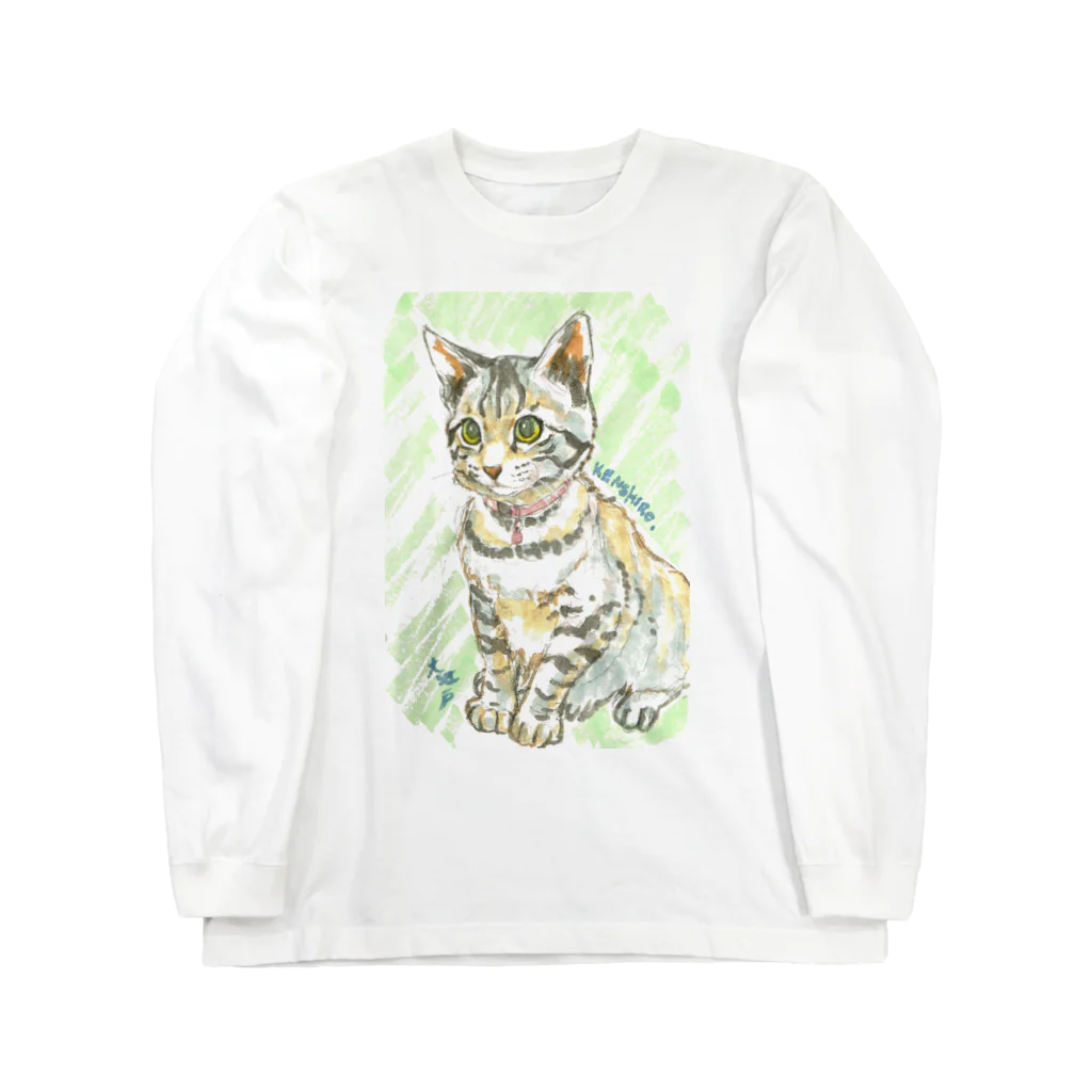 大江戸の子猫ケンケン Long Sleeve T-Shirt