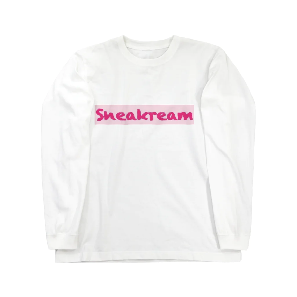 Sneakreamのストロベリーアイスクリームスニーカー Long Sleeve T-Shirt