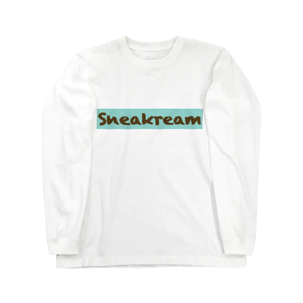 Sneakreamのチョコミントアイスクリームスニーカー Long Sleeve T-Shirt