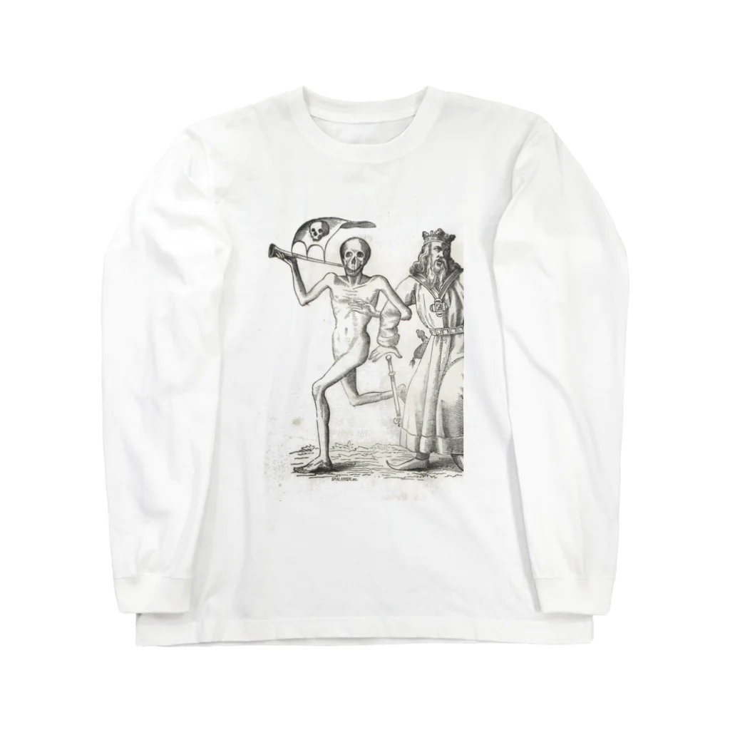 J. Jeffery Print Galleryのホルバインの死の舞踏と聖書の木版画 Long Sleeve T-Shirt