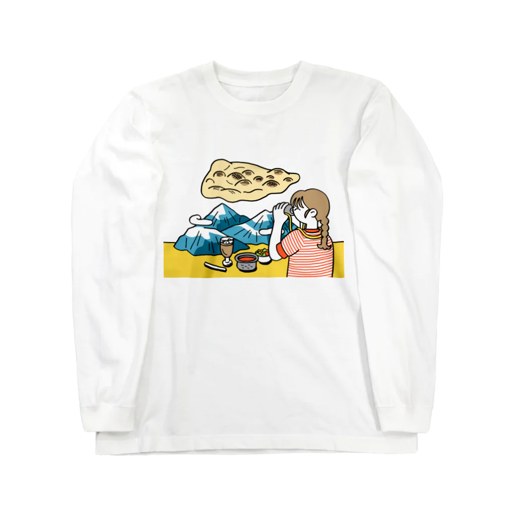 なほのゆびのエベレストと比べてもかなりデカいナン Long Sleeve T-Shirt