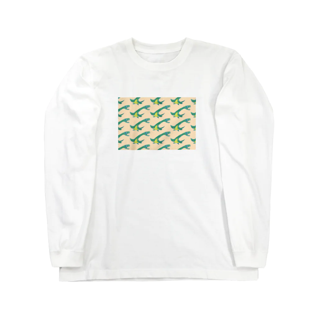 DiNOSAUR MARKeT/恐竜の元気いっぱいフタバスズキリュウ Long Sleeve T-Shirt