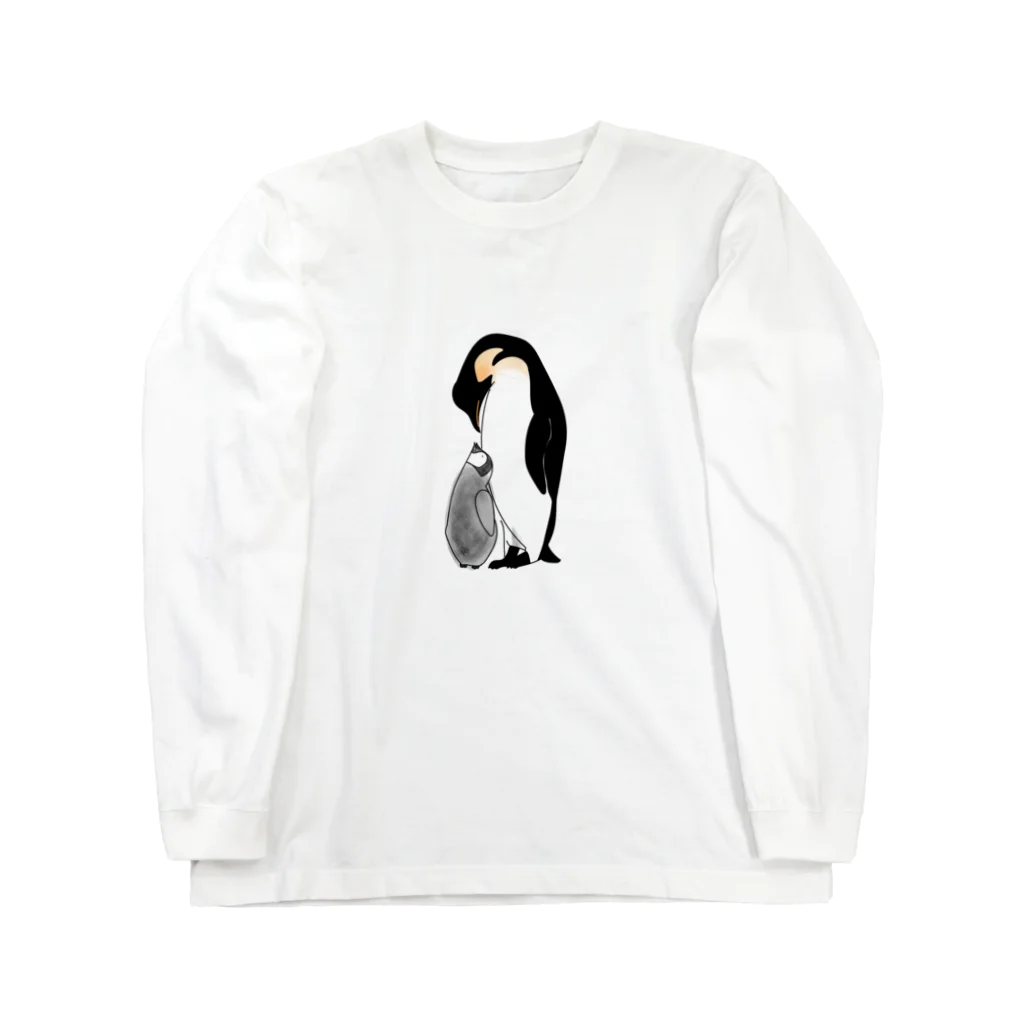 ぎょぎょまあとのペンギン親子🐧 ロングスリーブTシャツ