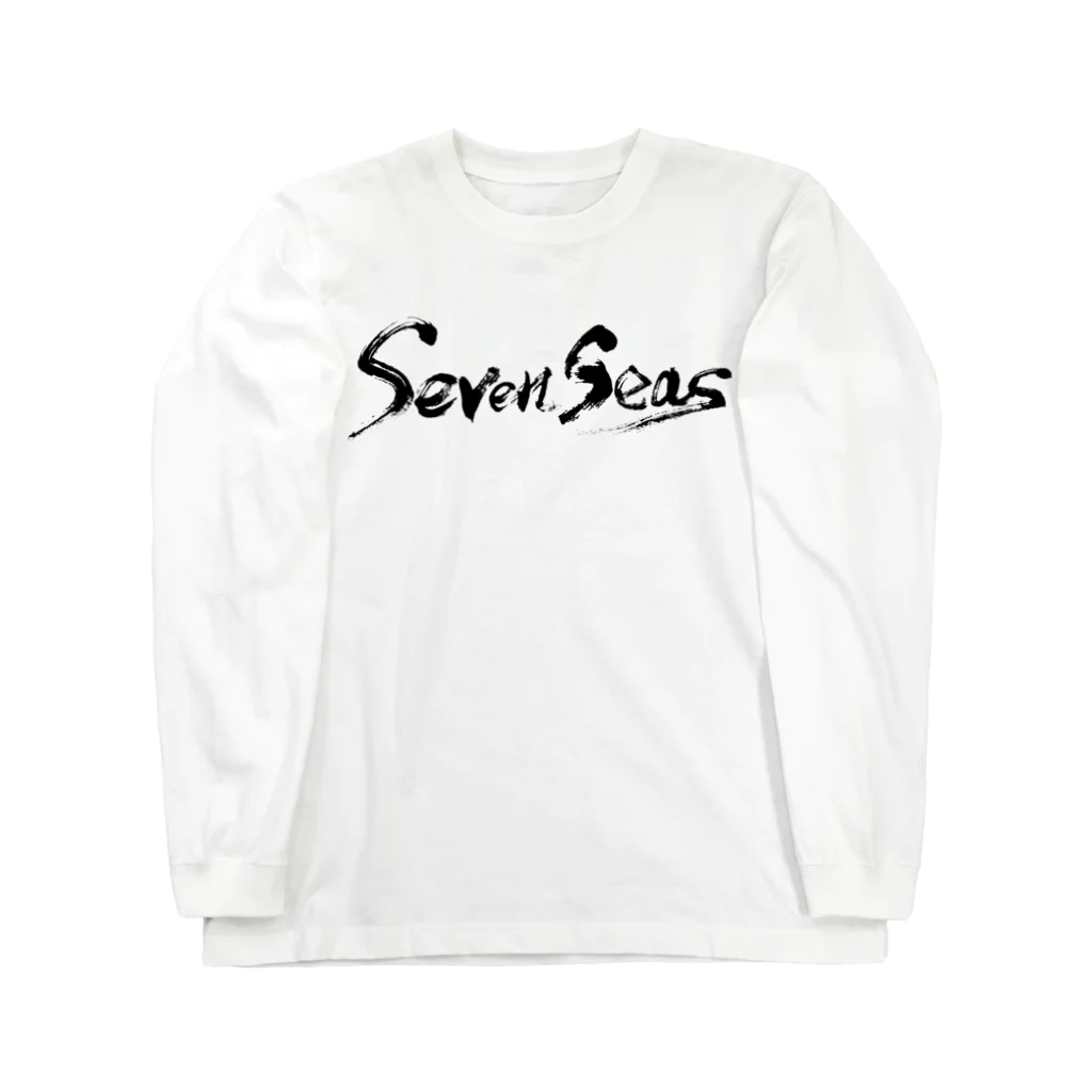 セブンシーズ Online StoreのSeven Seas 文字ロゴ（黒文字） Long Sleeve T-Shirt