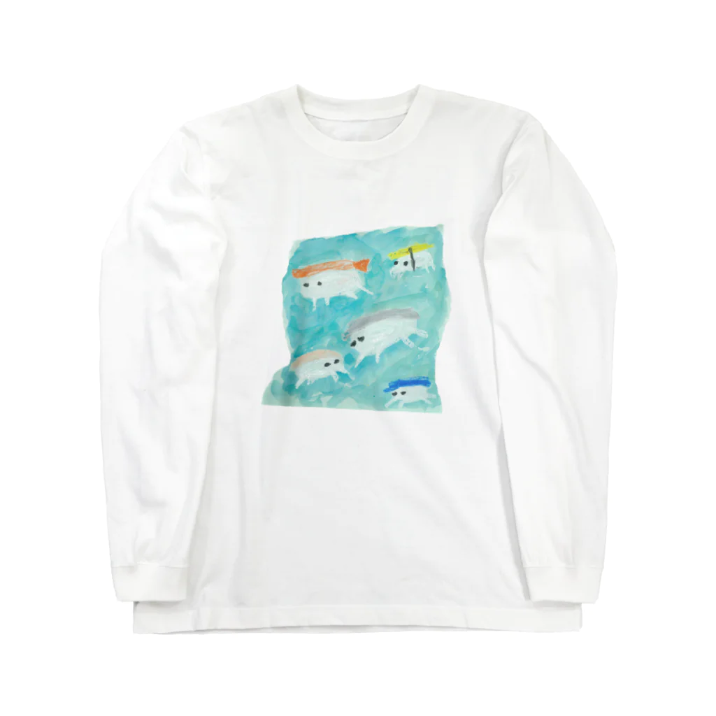 だちゃんの寿司魚 Long Sleeve T-Shirt