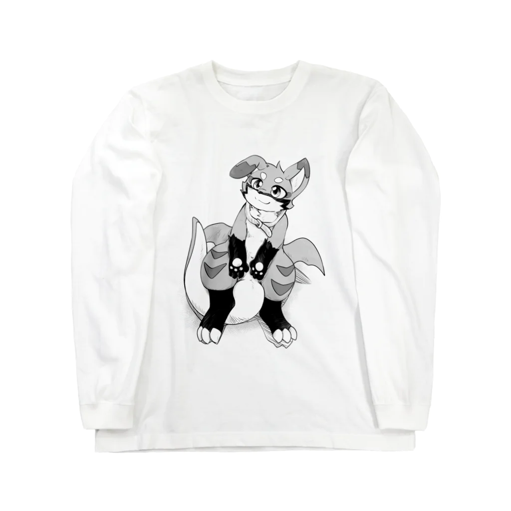 キカチュウ/猫峰四葉のまっちゃ_002(前面) Long Sleeve T-Shirt