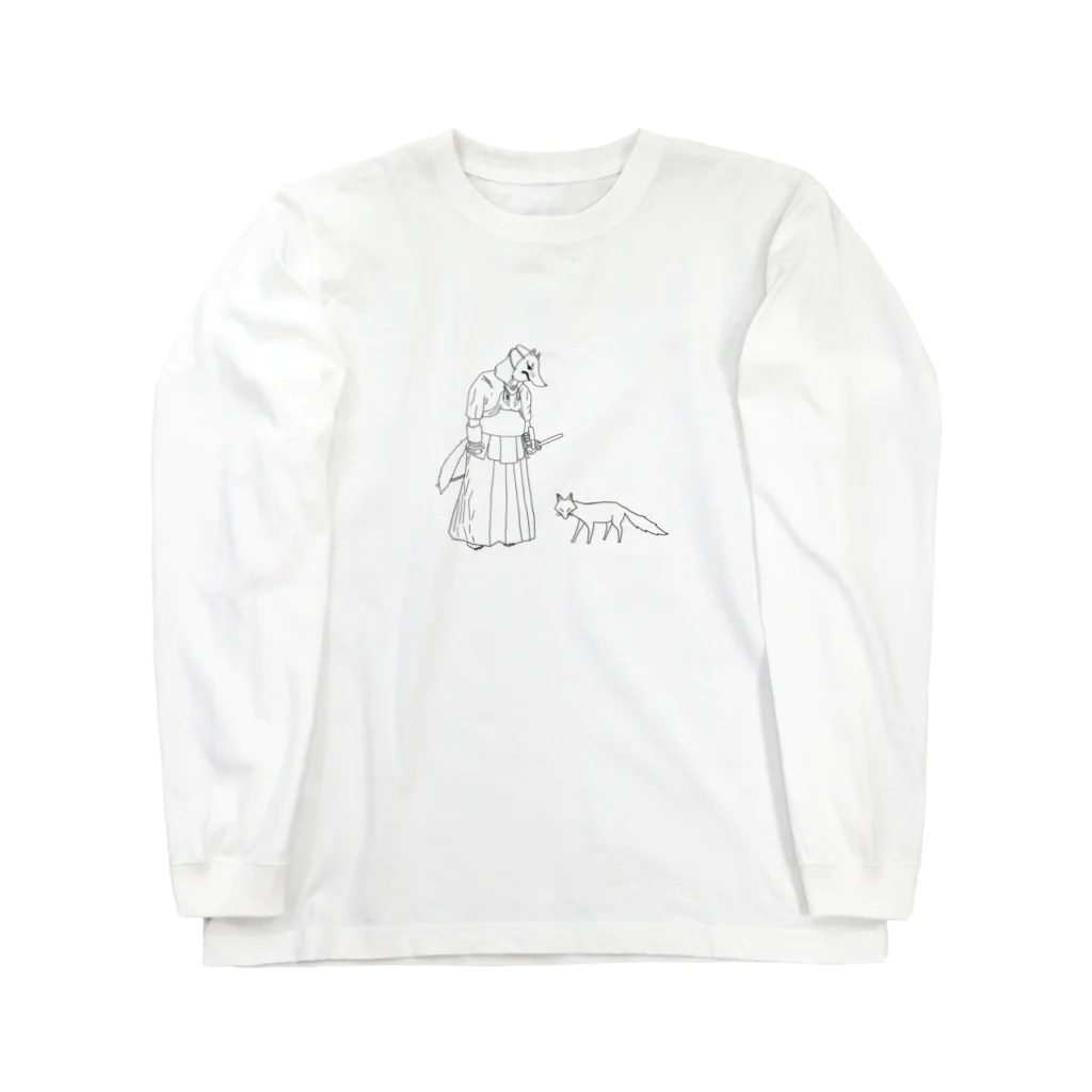 Heikyの狐と剣士（背景透過ver.） Long Sleeve T-Shirt