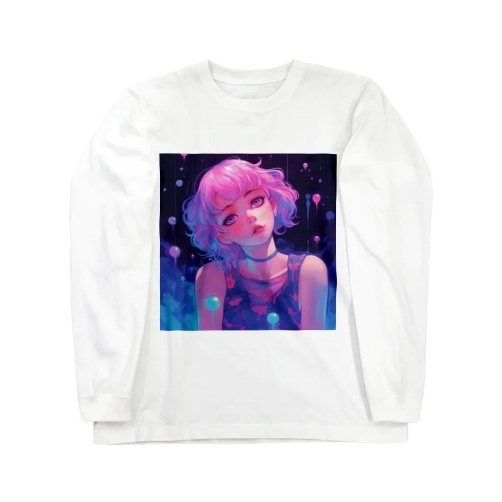 NEON CITYのネオンシティ シリーズ  サマーナイト Summer Night ロングスリーブTシャツ