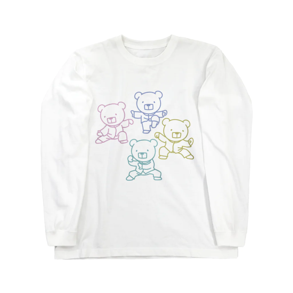 かくばな堂のかくばなちゃん太極拳の型 Long Sleeve T-Shirt