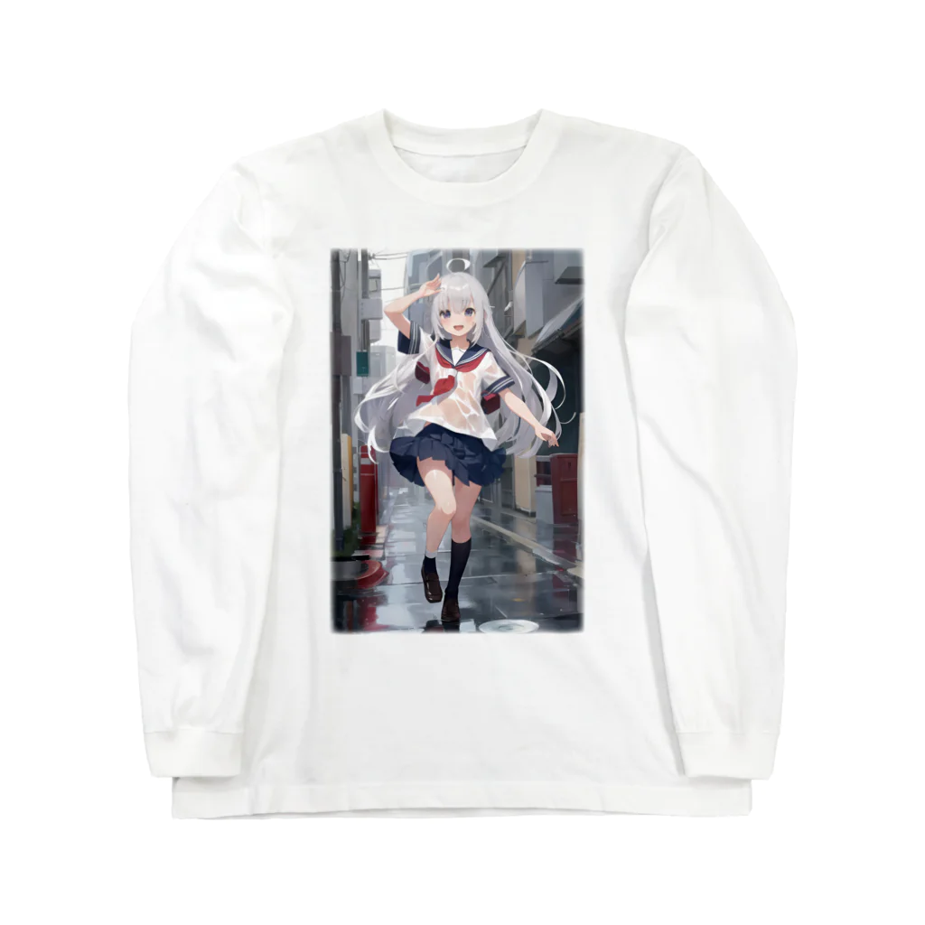 KAZAHANAの雨上がりの少女 Long Sleeve T-Shirt