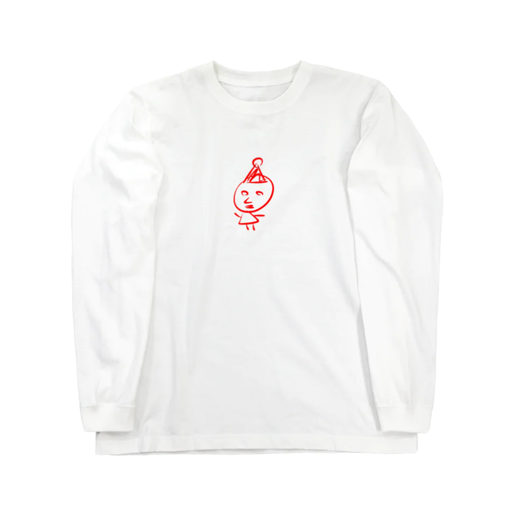 たこやきちゃんの帽子かぶった人 Long Sleeve T-Shirt