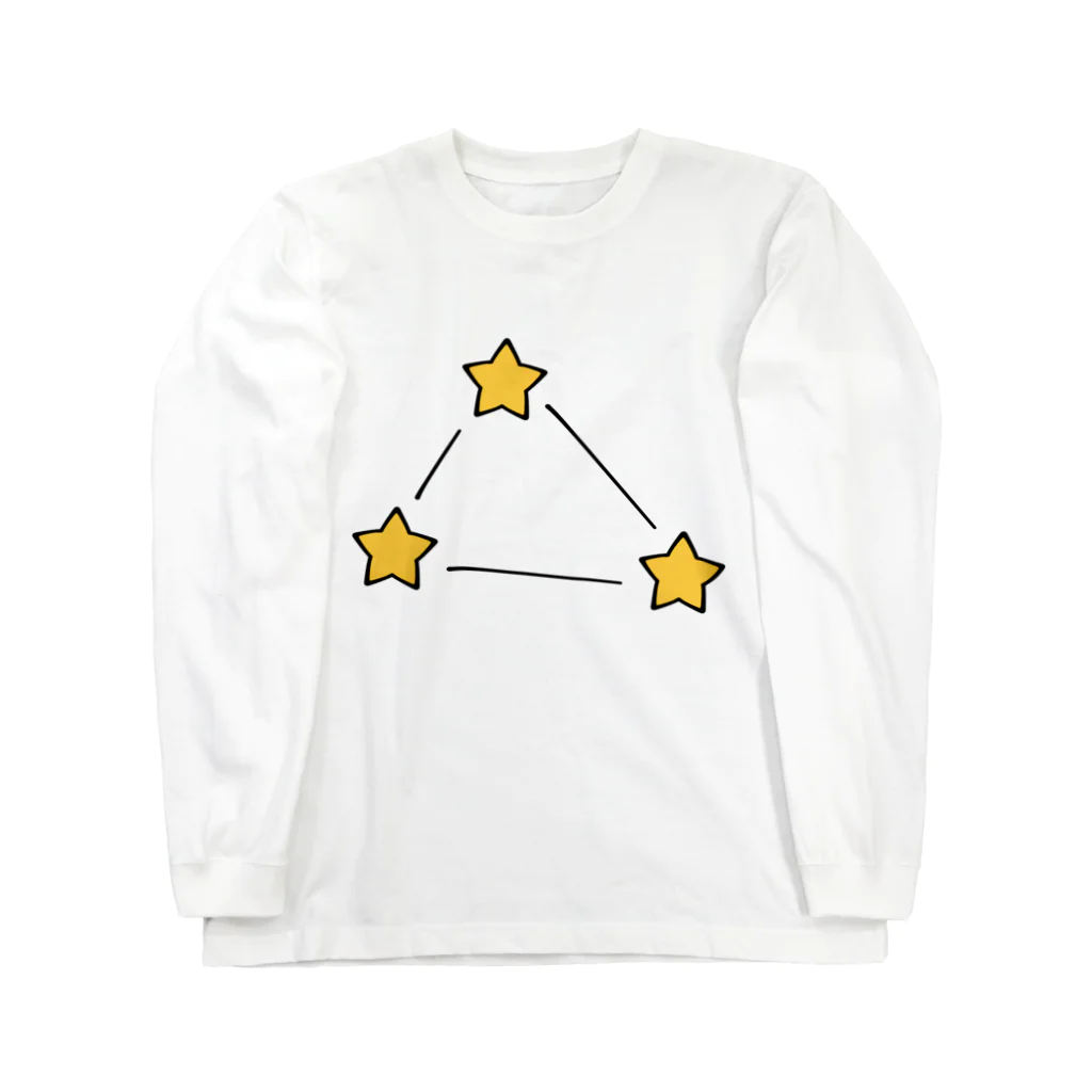 ゆちのへやの夏の大三角形イラスト Long Sleeve T-Shirt