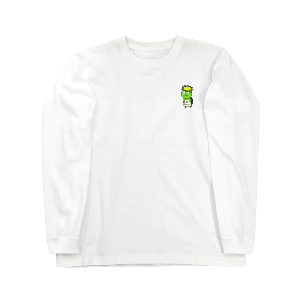 藤川バーボン★オンザロックのサウナハットカッパ Long Sleeve T-Shirt