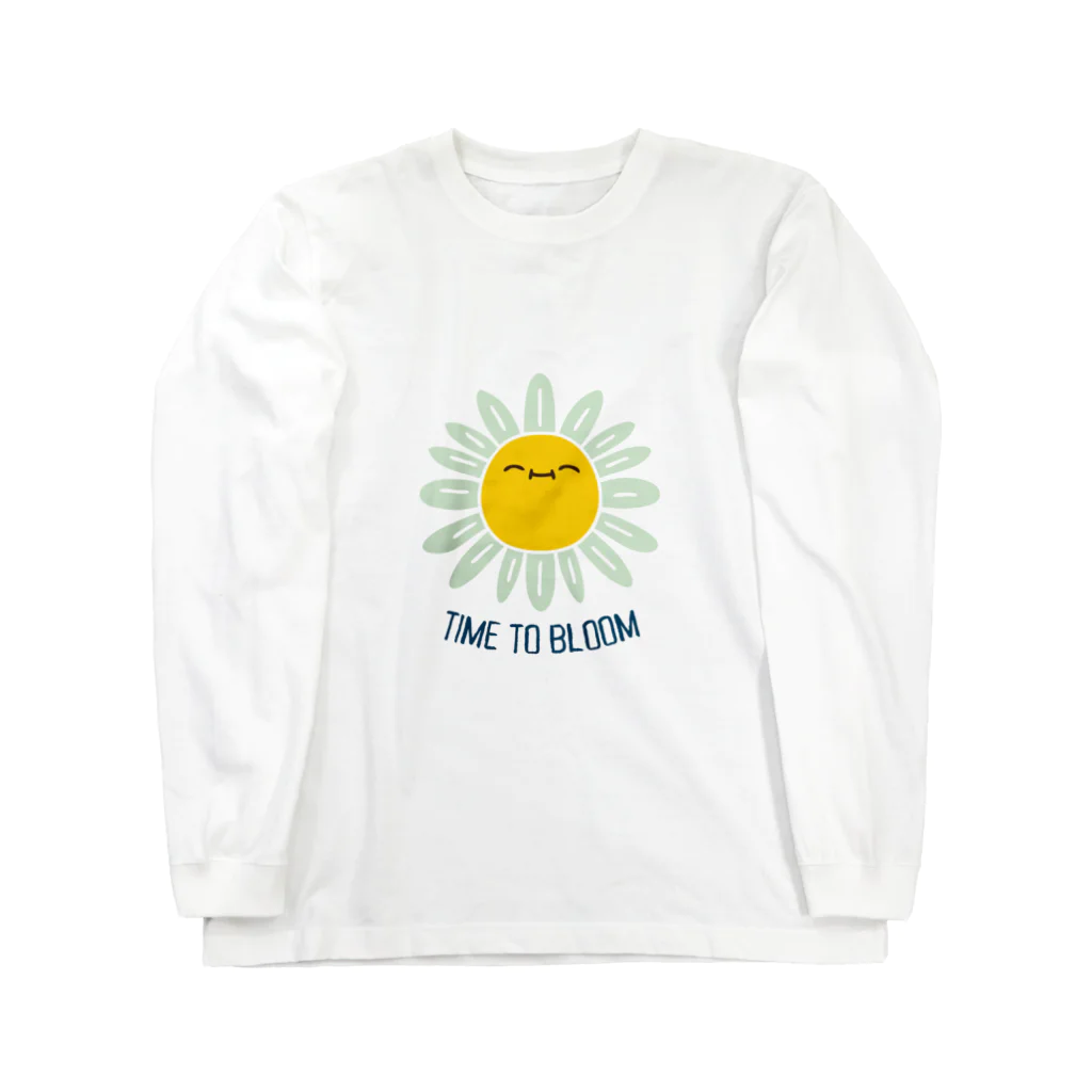 jamfish_goodiesのお花SMILE ロングスリーブTシャツ