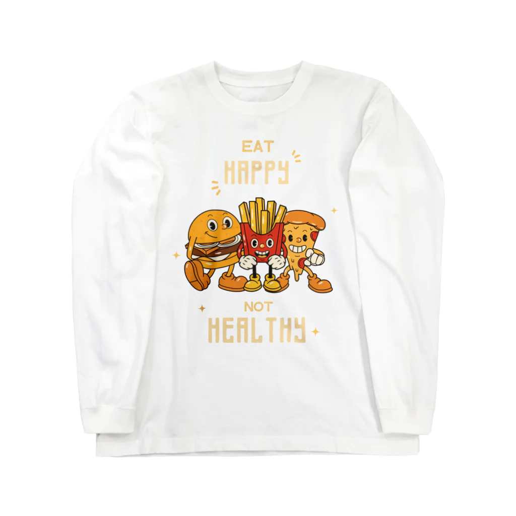 jamfish_goodiesのEAT HAPPY ロングスリーブTシャツ