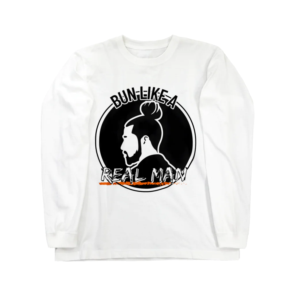 WakakelWorksのBUN LIKE A REAL MAN Long Sleeve T-Shirt