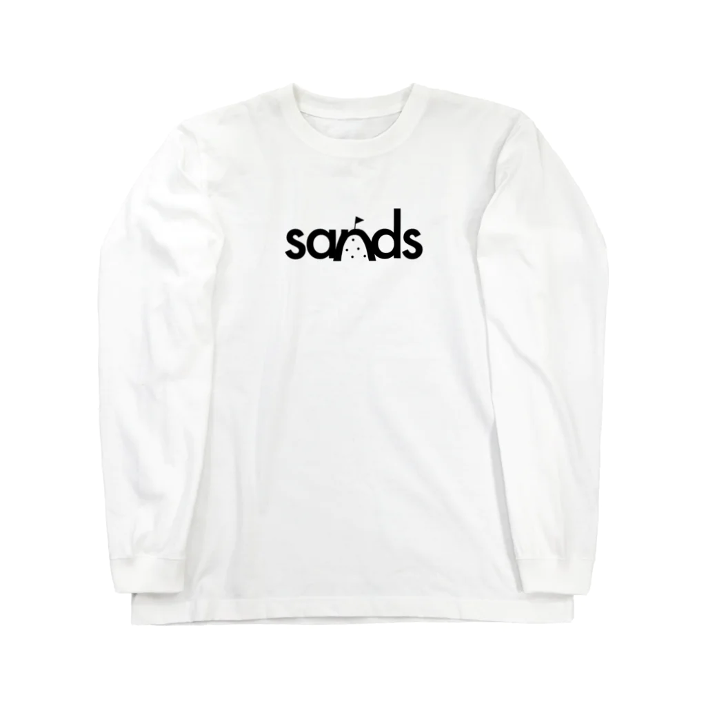 sands商店 SUZURI店のロゴ(黒) ロングスリーブTシャツ
