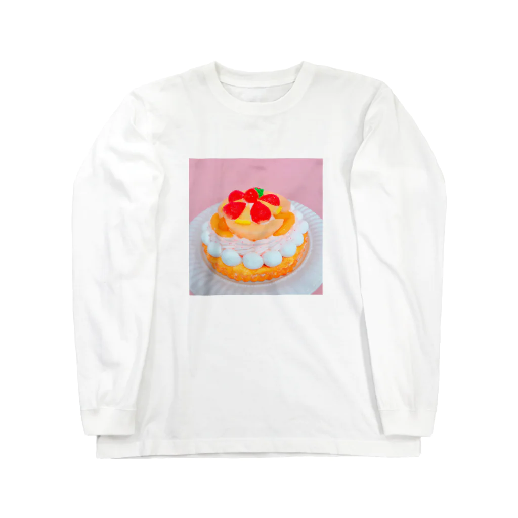 かわいい図鑑パティスリーのプリンセスフルーツタルト Long Sleeve T-Shirt