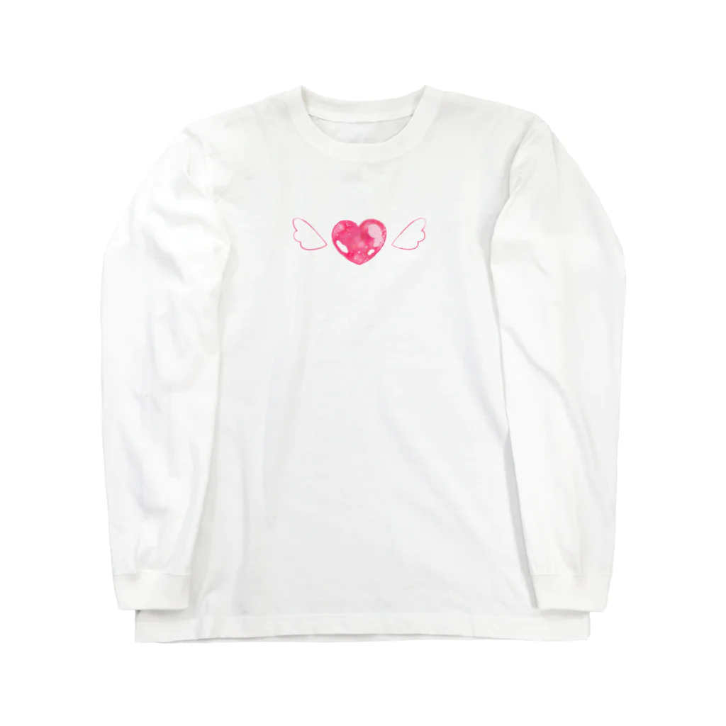 微風おひるねショップのあこがれのハート Long Sleeve T-Shirt