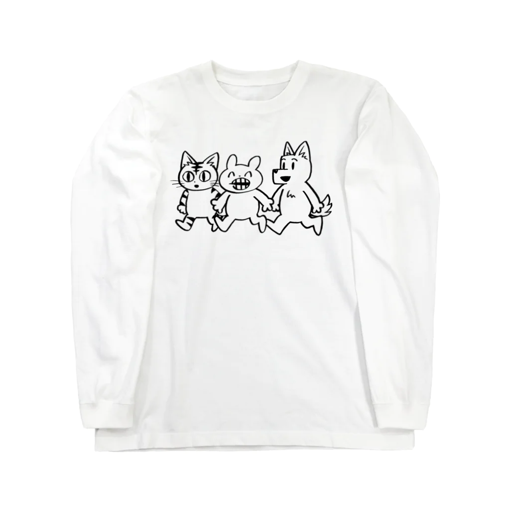 親戚一同ショップのマジオチくんとお友達 Long Sleeve T-Shirt