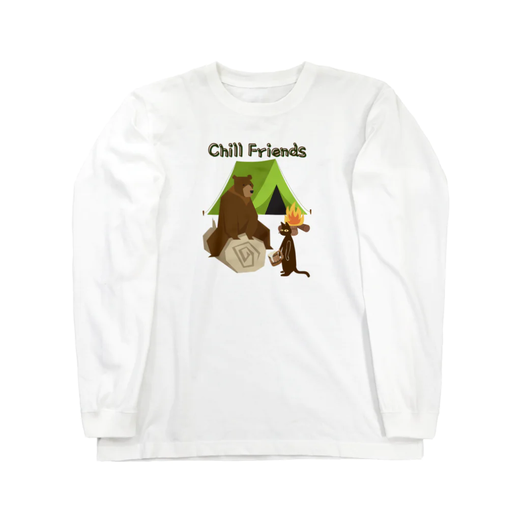 A&D Laid back lifeのChill friends  Long Sleeve T-Shirt