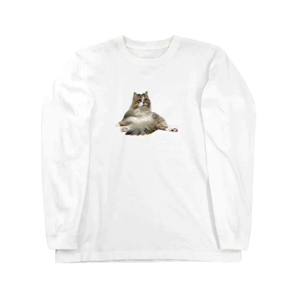 onarisanちのにゃんこたちのおすわりこむにゃんこ Long Sleeve T-Shirt