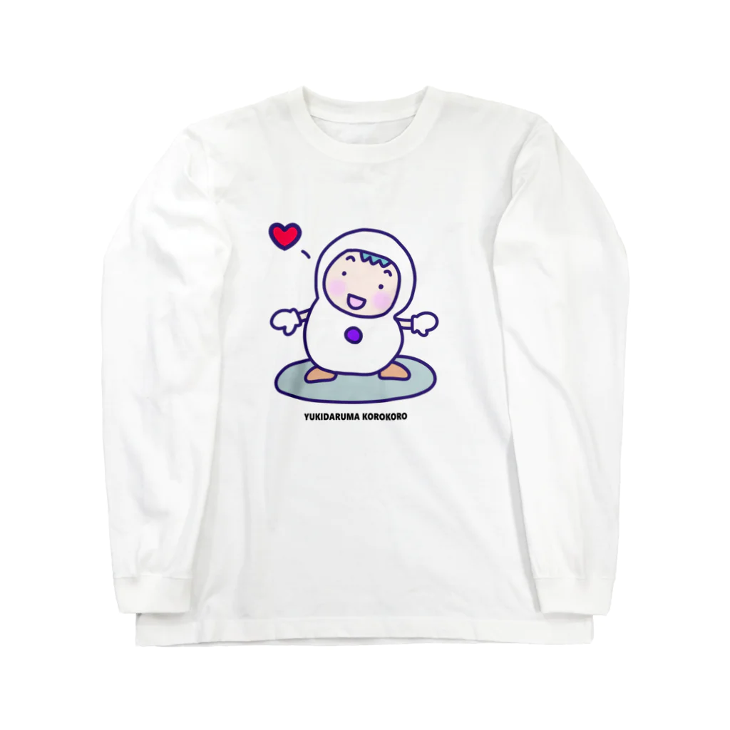 ゆきだるまころころのゆきだるまが大好き！紫 Long Sleeve T-Shirt