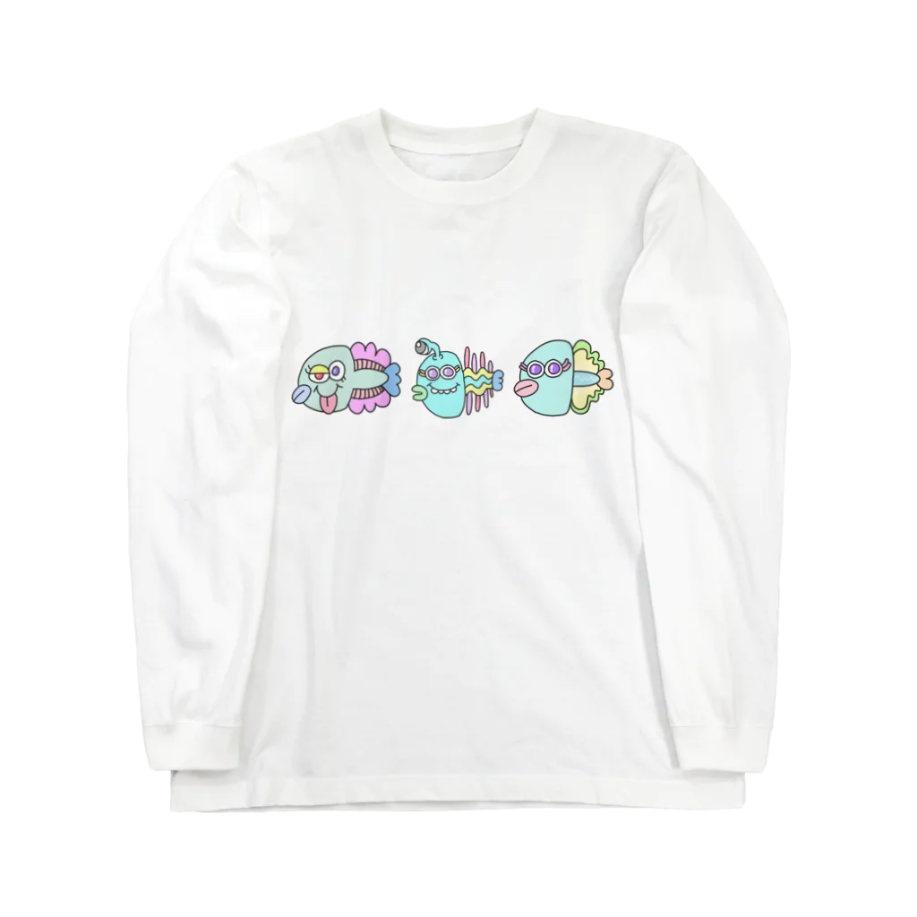 世紀末事件の世紀末お魚市場 Long Sleeve T-Shirt