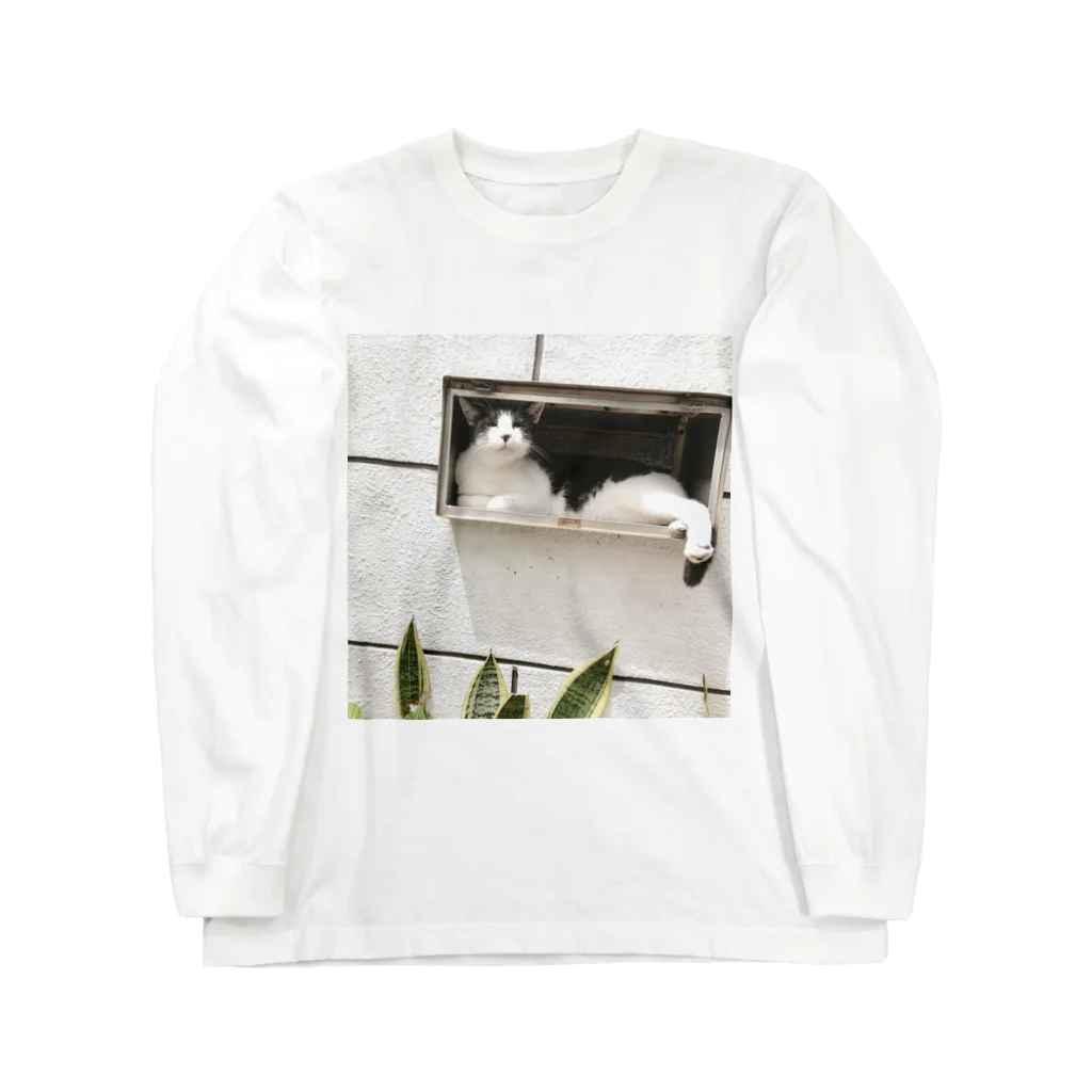 天光のねこ部屋のプリンちゃんの休日 Long Sleeve T-Shirt