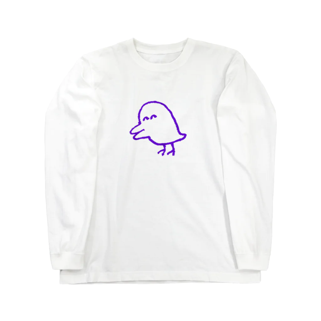 akioco’s character goodsの害鳥(紫) Long Sleeve T-Shirt