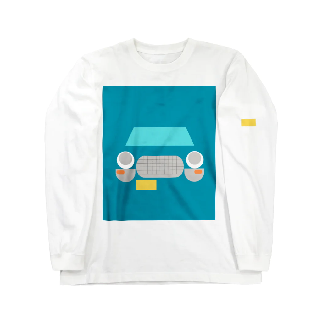 ちいさいくるまのちいさいくるま　青 Long Sleeve T-Shirt