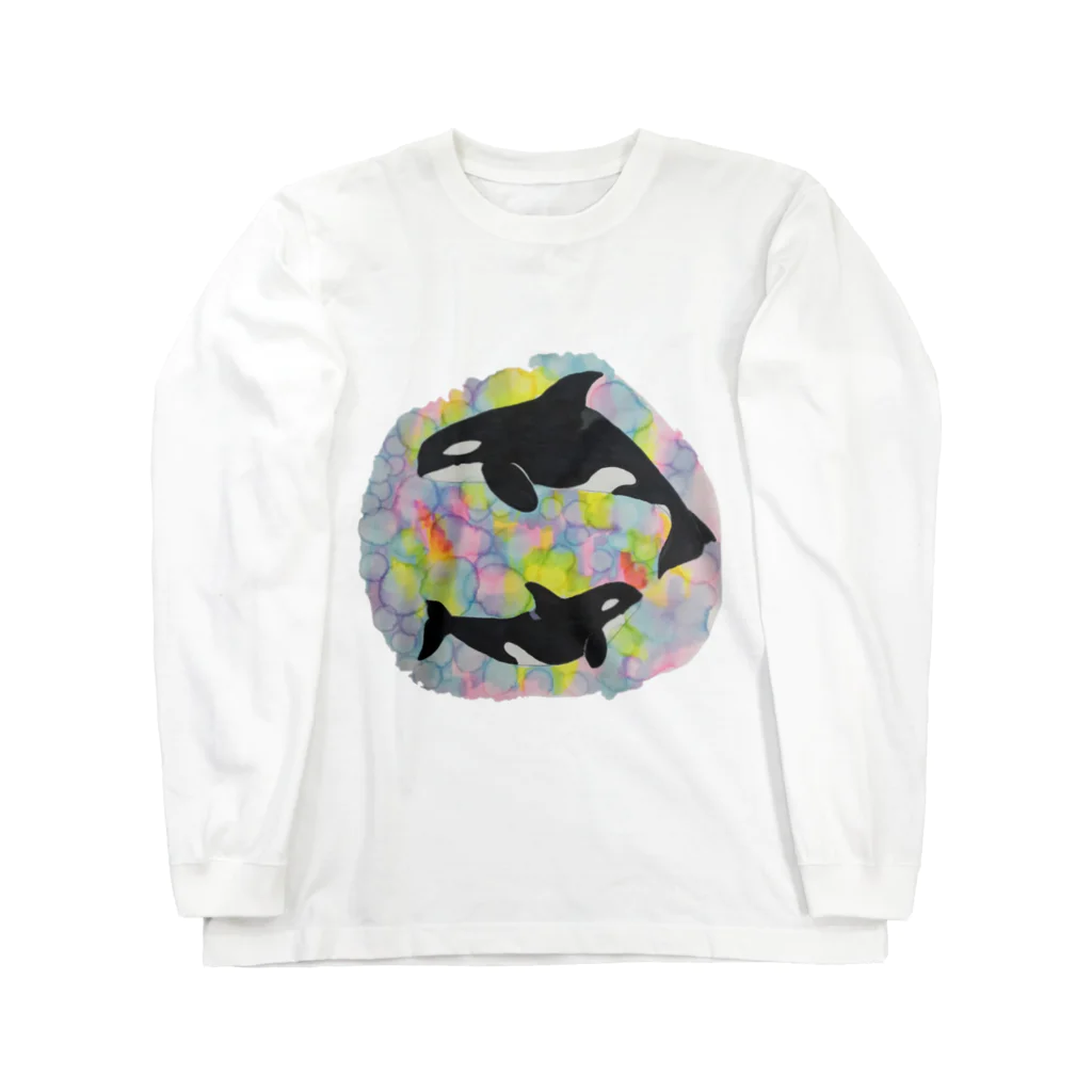 SHACHIKOのシャチ親子 Long Sleeve T-Shirt