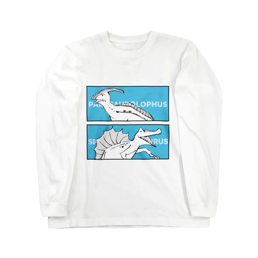彩葉-IROHA-の戯画ザウルス(パラサウロロフス・スピノサウルス) Long Sleeve T-Shirt