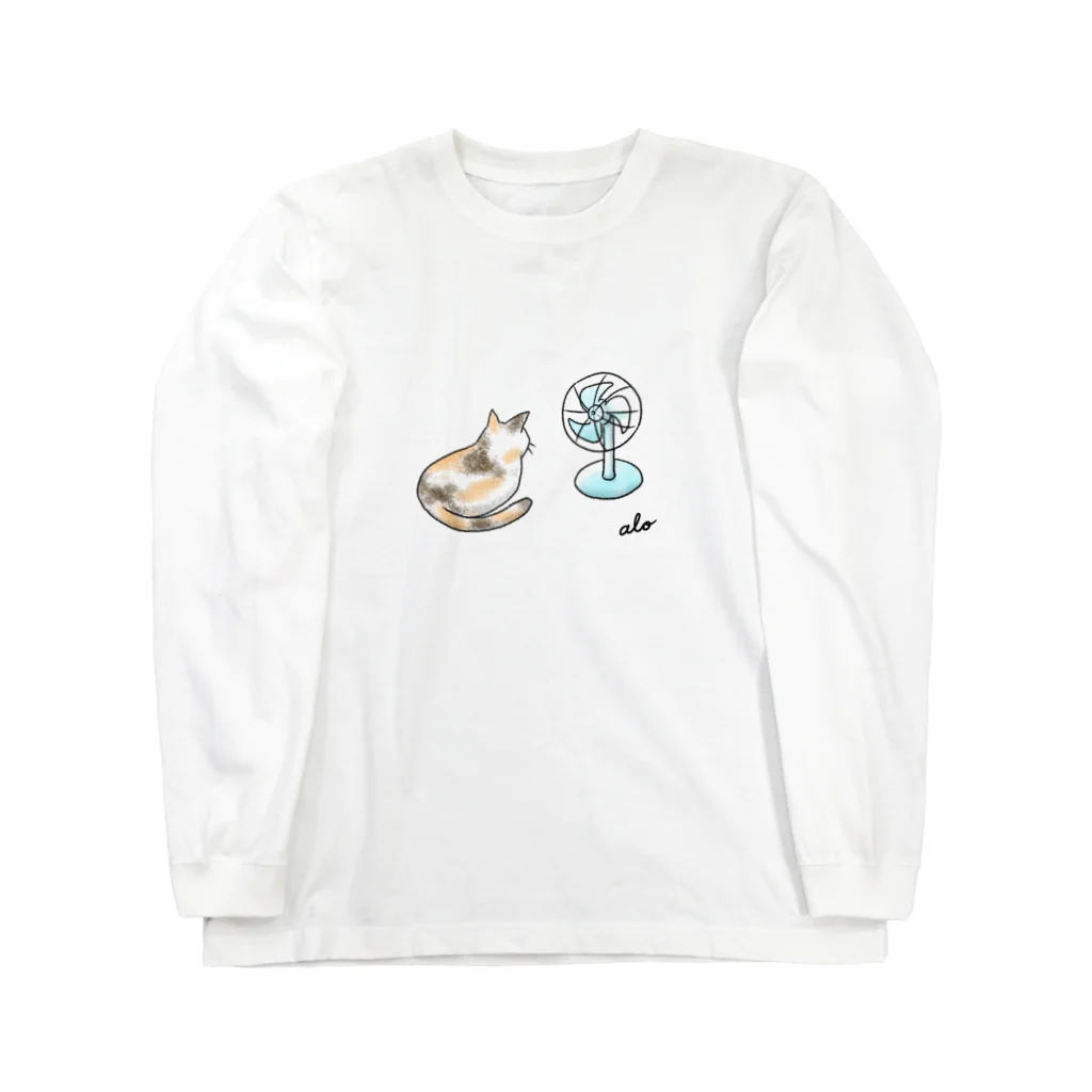 alonpy's shopの暑いにゃ Long Sleeve T-Shirt