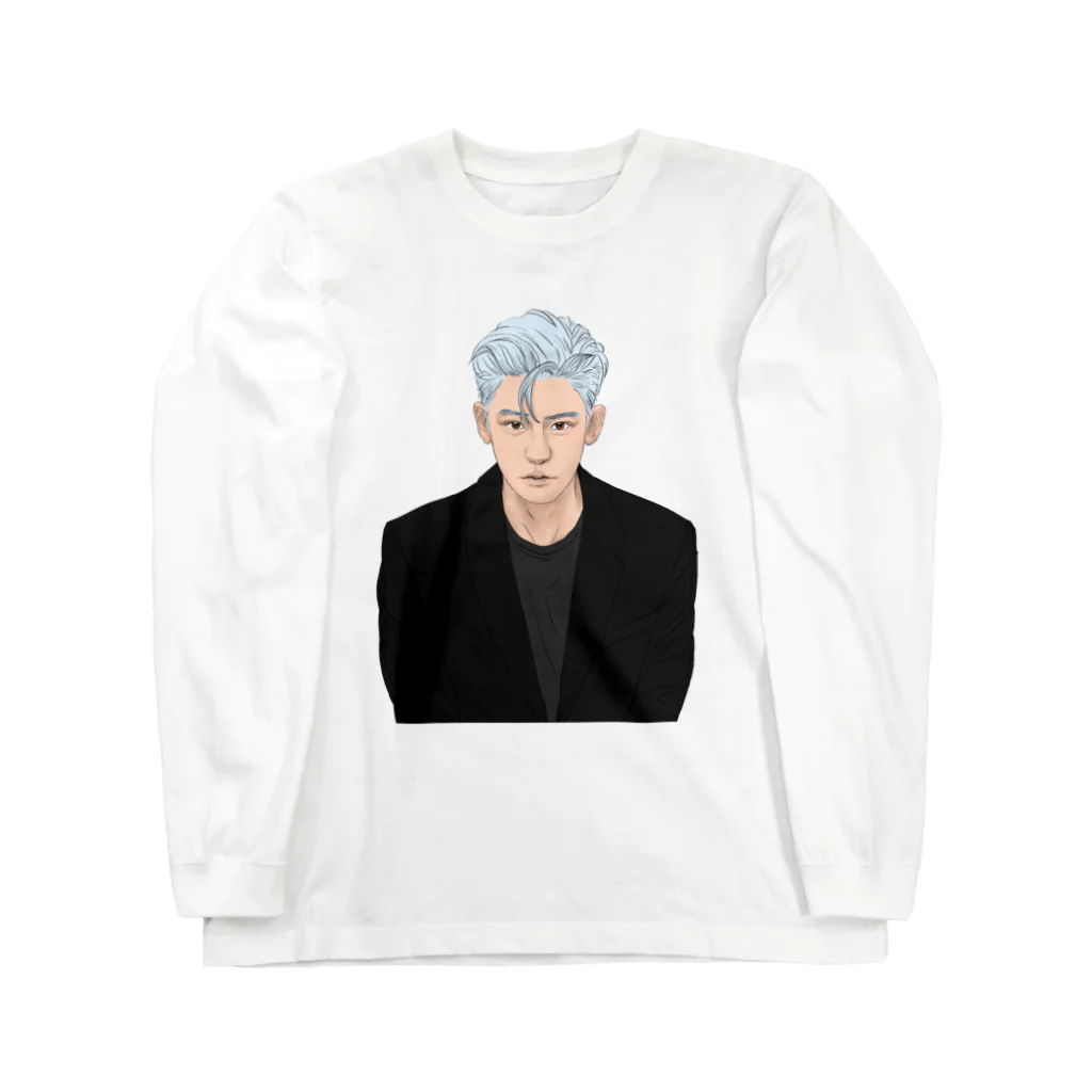 Hoai.art.jpのEXO PARK CHANYEOL fanart  ロングスリーブTシャツ