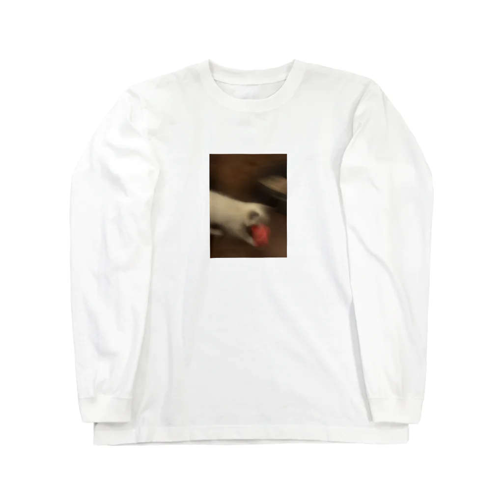 Smithの寿司を持って脱走する猫 Long Sleeve T-Shirt