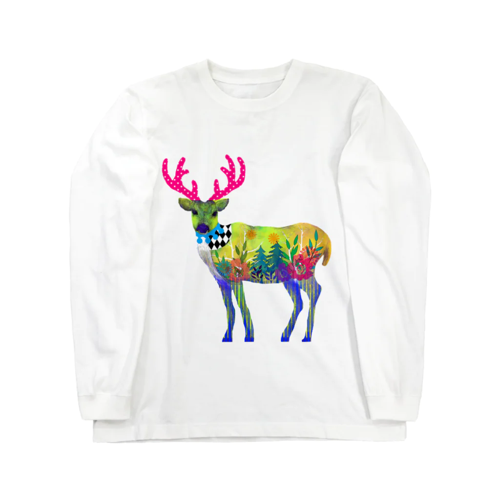 yucca-ticcaの鹿 ピノコ Long Sleeve T-Shirt