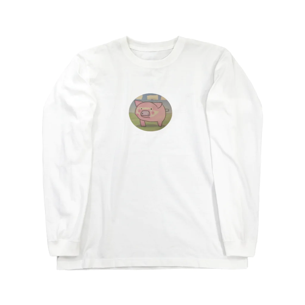 スーパーピッグSUZURI店のスーパーピッグ Long Sleeve T-Shirt